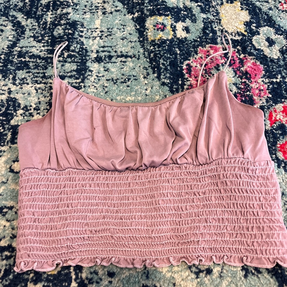 Urban Outfitters Mauve Ruched Camisole